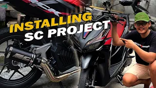 FROM STOCK PIPE, UPGRADE TAYO NG SC PROJECT KAY HONDA CLICK