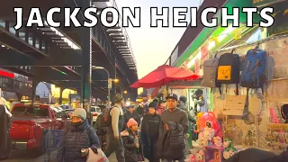 NYC Walk : Jackson Heights & Corona, Queens via Roosevelt Avenue in December 2022