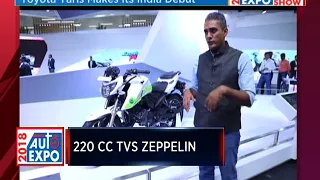 TVS Unveils Zeppelin & Showcases Ethanol Ready Apache | CNBC TV18