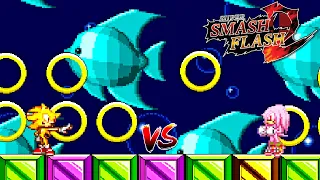 SSF2 Mods: Super Sonic vs Hyper Knuckles