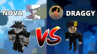 I fought DRAGGY to see who the BEST PVP youtuber is.... | Roblox Blox Fruits PVP