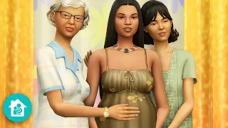 Her water broke at the baby shower?! ( + gender reveal ) 👶 The Sims 4 Growing Together #1