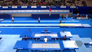 KISHI Daiki (JPN) M - 2019 Trampoline Worlds, Tokyo (JPN) - Qualification Trampoline R1