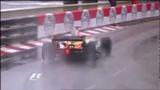 Fernando Alonso - Monaco - Barrier Accident 2008