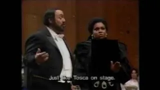 Tosca's last duet with Leona & Luciano Pavarotti (Full Ending)
