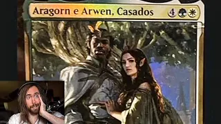 Leaked Aragorn & Arwen Card From The Upcoming Magic/Lord of the Rings Crossover