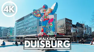 🇩🇪 Duisburg: City famous for its Steel Industry - Germany 4K Walking Tour