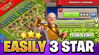 How to Easily 3 Star The Impossible Final Haaland Challenge in Clash of Clans | Coc New Event Attack
