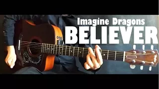 Imagine Dragons - Believer (фингерстайл) Разбор + Табы  | Уроки гитары от PlayThis#26