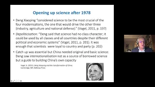 The rise of China in global science