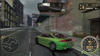 nfs most wanted  - 1995 Mitsubishi Eclipse GS-T Mod Gameplay