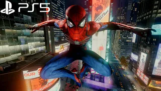 Spider-Man Remastered PS5 - Advanced Suit Free Roam Gameplay (4K 60FPS Performance RT Mode)