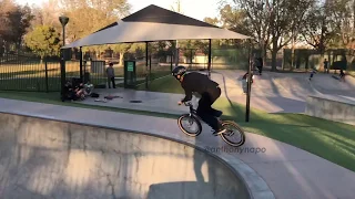 Anthony Napolitan front flip stuck on fence