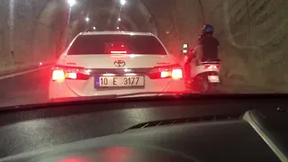 Sabuncubeli Tünelinde trafik oluştu