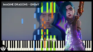 Imagine Dragons - Enemy (Arcane League of Legends) | Piano + Cello + Drums Cover