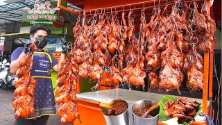 $3.75 Roasted Duck Heaven! Amazing Yummy Roasted Duck with Tasty Sauce | Street Food in Cambodia