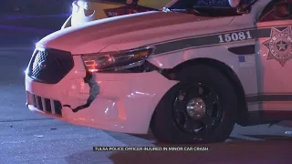 Tulsa Police Officer Injured In Overnight Crash
