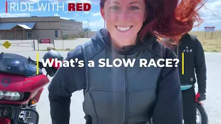 What’s a Motorcycle SLOW RACE?? [Ride With Red] #shorts