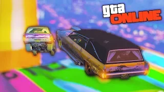 ПРОСТО НЕВОЗМОЖНО! ОЧЕНЬ ЖЁСТКИЙ СКИЛЛ ТЕСТ НА КАТАФАЛКАХ! ► GTA 5 Online Весёлые Моменты (Угар)