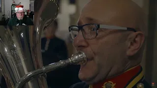 Mark from the States and Silent Night | The Bands of HM Royal Marines Reaction