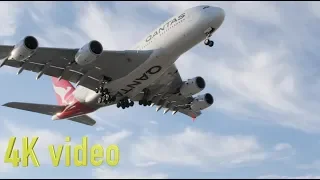 Heathrow Airport overhead landings 4K video