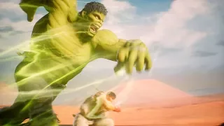 Hulk and Ryu vs Monster Hunter's Elder Dragon 'Dah'ren Mohran' | Marvel vs Capcom: Infinite