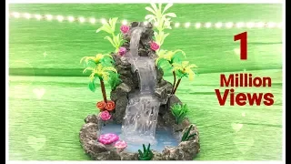 DIY : Hot glue waterfall (updated) || Miniature craft || Lets make Art