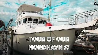 WALK THROUGH TOUR NORDHAVN 55 Trawler! #48