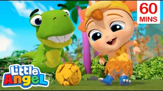 Dinosaur Song - Little Angel | Kids Cartoons & Nursery Rhymes | Moonbug Kids