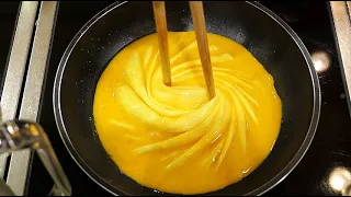 Omelet rice master,Tornado Omelet / korean street food / 회오리 오므라이스