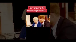 OMG thats hilarious lol! Queen couldn't stand the woman#shorts #thequeen #princeharry #meghanmarkle