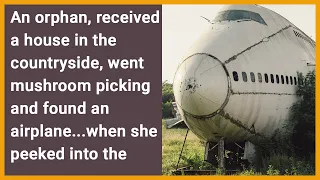 An orphan got a house from her aunt, went into the forest and found an airplane..she peeked in…