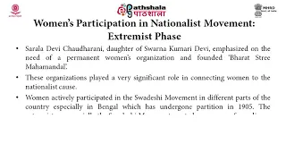 Women Studies/Gender Studies P-11 M-03. Women’s Participation in the Nationalist Movement: Extremist