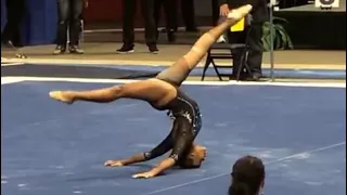 Hallie Mossett (UCLA) Floor 2017 NCAA Regionals 9.85