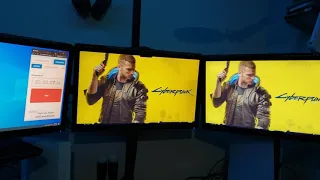 Cyberpunk 2077 PS5 (Left) load time boot comparison vs PS4 Pro (Right)