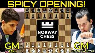 WHAT IS THIS OPENING? GM NEPOMNIACHTCHI VS GM TARI || NORWAY CHESS 2021 ROUND 8