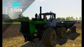 Farming Simulator 2019. Балдейкино. Трактор ХТЗ Т-150К. Распределитель удобрения МВУ 8.