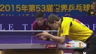 Timo BOLL GER vs Fan ZHENDONG CHN - WTTC 2015 Suzhou [HD][Full Match]