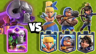 EVOLVED RAM vs DAGGER DUCHESS AND ALL THE TOWERS | Clash Royale