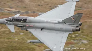 Cumbria LFA17 - U.S  F-15 Eagle + RAF Typhoon Low Level Kirkstone Pass 09/02/23  [4K]