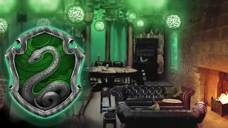 Slytherin Common Room [ASMR] ⚡ Harry Potter Ambience - Dungeon, Fireplace & Underwater