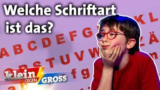 Leo kennt alle Schriftarten auswendig! | Klein gegen Groß