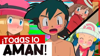 ASH y sus "AMIGAS" se AMAN ¡¡ESTAS son las PRUEBAS!! (Todos los Shippings con las acompañantes)