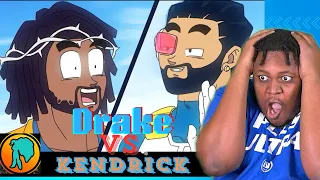 Drake Vs. Kendrick but its Dragon Ball Z (Rap Battle) @SSJ9K1 Reaction