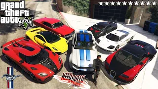 GTA 5 - Stealing NEED FOR SPEED Vehicles with Franklin! (Real Life Cars #17)