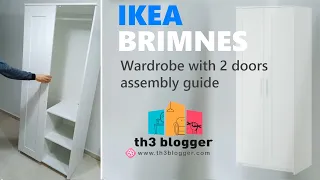 IKEA BRIMNES Wardrobe with 2 doors - assembly instructions  very detailed