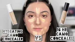 E.L.F. 16 Hr Camo Concealer VS Hydrating Camo Concealer | Wear Test & Review | Which is Better?