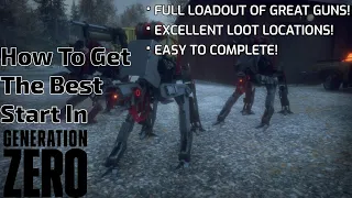 How To Get The Best Start In Generation Zero!