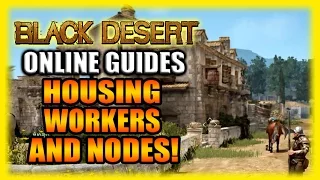 Black Desert Online Gameplay and Guides - Housing, Workers and Nodes! How to Get Started!