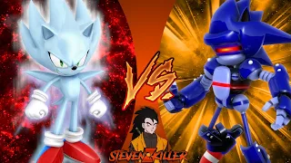 NAZO SONIC vs SMBZ MECHA SONIC! (Sonic: Nazo Unleashed DX vs SMBZ) REWIND RUMBLE REACTION!!!